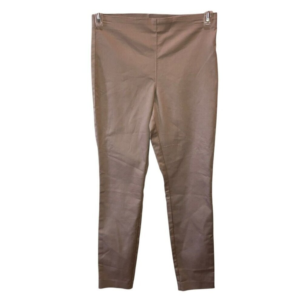 New H&M Womens Size US 6 Beige Tan Stretch Elastic Waist Pull On Ankle Pants